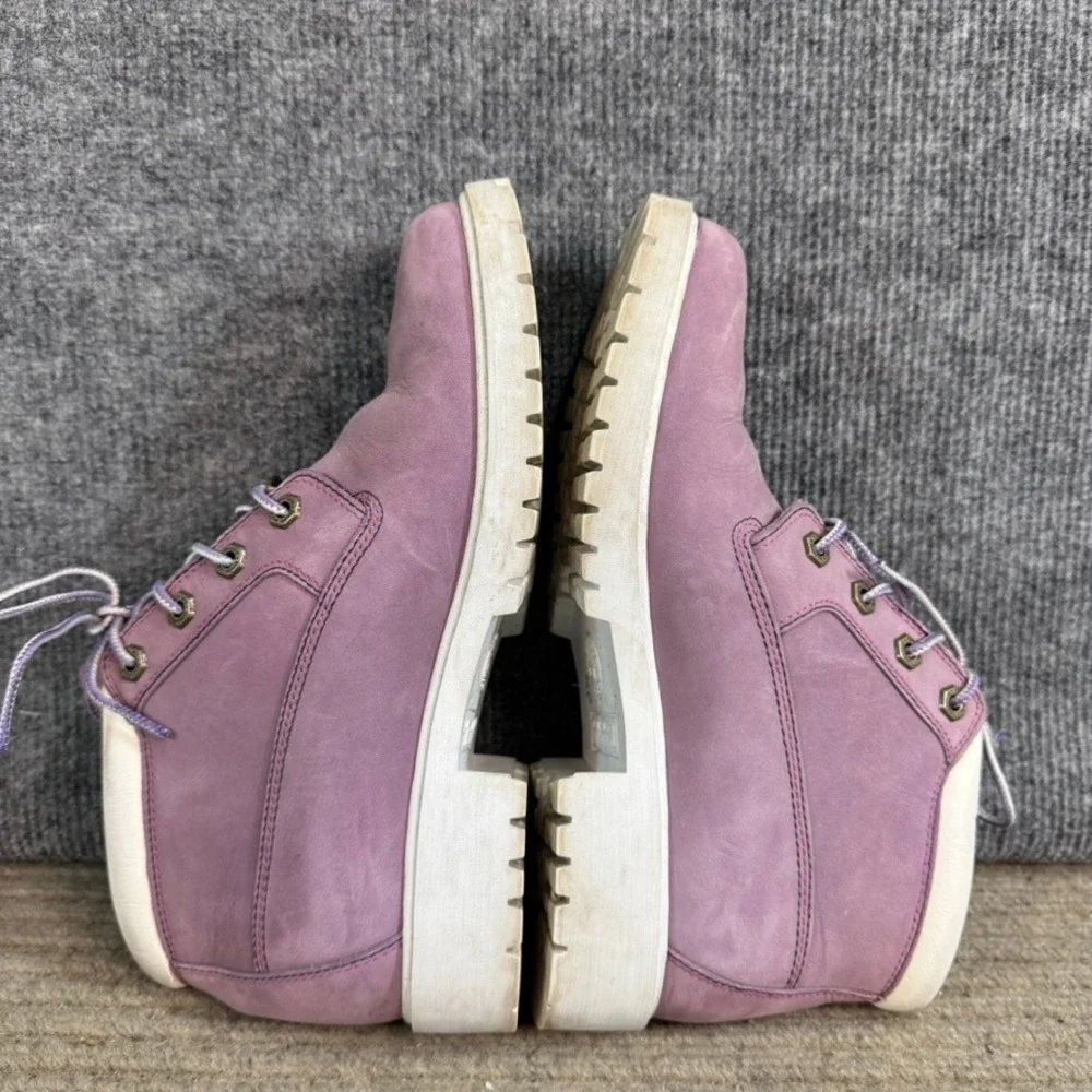 Timberland Nellie Chukka Double Waterproof Boots Lavender Purple White Sole 8